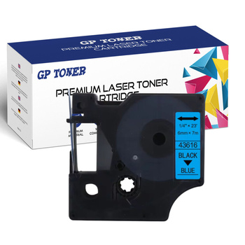 DYMO D1 tape 6 mm 7 m blue black GP-DY43616