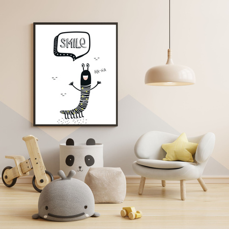 Children's Smile poster 40X50 cm + gold frame