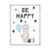 Be happy Birthday Poster 40X50 cm + silver frame