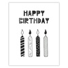 Birthday Poster Happy birthday 40X50 cm + silver frame