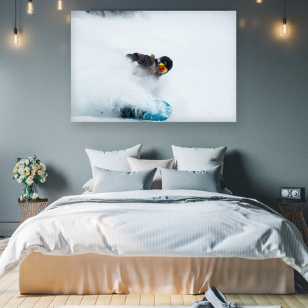 Canvas Print Snowboard Snow Winter 90x60