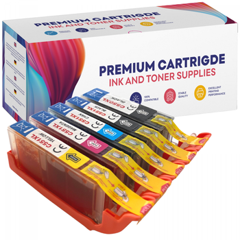 5x Compatible Ink Cartridge Canon PGI-550 XL CLI-551 XL IP7250, MG5450, MG5550, MG6350, MX725, MX925 - GP-C550CMYK PREMIUM KIT