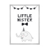 Little mister Birthday Poster 40X50 cm + silver frame