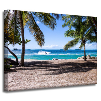 Canvas Print Nature Ocean Palm Trees 40x30 cm