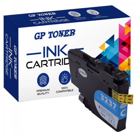 Compatible Ink Cartridge for Brother LC3237 MFC-J5945dw MFC-J6945dw Cyan