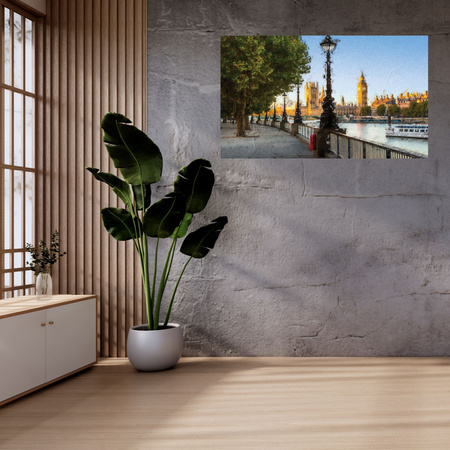 Canvas Print Pastels London Big Ben 100x80 cm