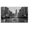 Canvas Print Chicago Architecture Black and White 120X60 cm