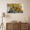 Canvas Print Black Trees Yellow Leaves 100x80 cm