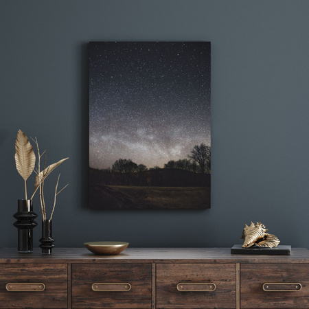 Canvas Print Space Starry Sky 40x120 cm