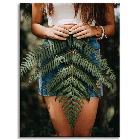 Canvas Print Botany Fern Leaf 30x40 cm