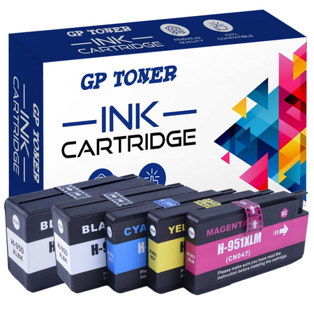 Set of 5x Replacement inks for HP OfficeJet Pro 276dw 8630 8660 GP-H950XL CMYKK