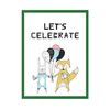 Let's celebrate Birthday Poster_2 30X40 cm + green frame