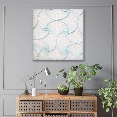 Canvas Print Abstract Embroidery Structure 90x90