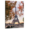 Canvas Print Eiffel Tower France Pastels Trees Autumn 80x120 cm