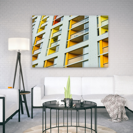 Canvas Print Apartment Building Block 90x60