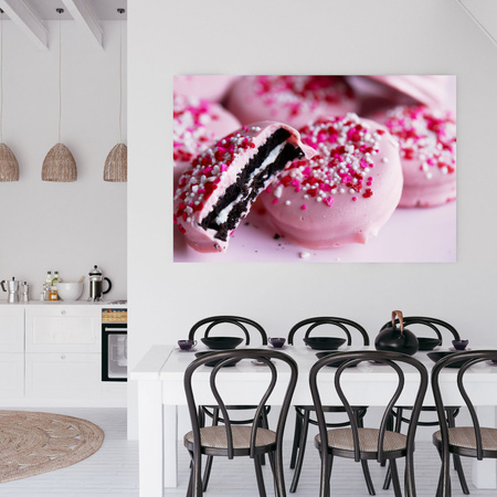 Canvas Print Kitchen Pink Cookies 40x30 cm