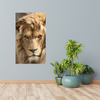 Canvas Print Terrible Beautiful Lion Brightness Animal 80x120 cm
