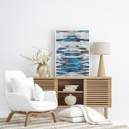 Poster Abstract_8 21X29.7 cm + gray stone frame