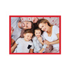 Your photo as a poster 29,7x21 cm + red photo frame