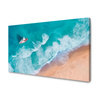 Canvas Print Sailboat Waves Sand Shore 120x80 cm