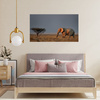 Canvas Print Elephant Savannah Africa Sky Grass 100x80 cm