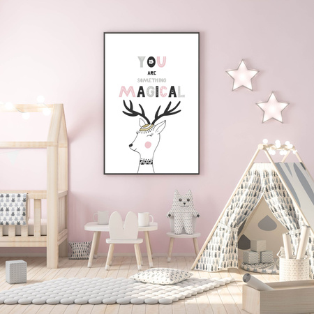 Children's poster You are something magical 40X50 cm + gold frame