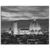 Canvas Print Architecture Florence Cathedral Black and White 100X80 cm