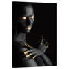 Canvas Print Woman Golden Elements Art 80x120 cm