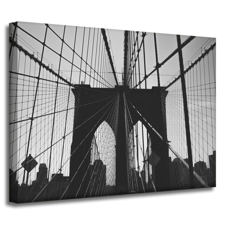 Canvas Print Architecture Brooklyn Bridge 40x30 cm