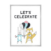 Let's celebrate Birthday Poster_2 24X30 cm + silver frame