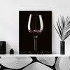 Canvas Print Kitchen Glass of Wine 40x60 cm