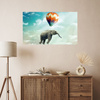 Canvas Print Abstract Flying Elephant Art 100x80 cm