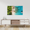 Canvas Print Coast Forests Water Rocks Shore 100x80 cm