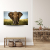 Canvas Print Elephant in Tall Grass Africa 100x80 cm