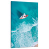 Canvas Print Sailboat Waves Sand Shore 70x120 cm