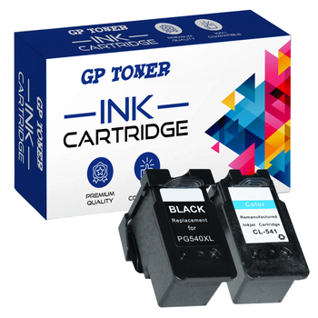 2x Ink cartridges for Canon PG-540XL CL-541XL Pixma MG2150 MG3150 MG3250 MG3550 MX375 - replacement GP-C540/541XL BK+CMY Kit