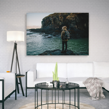 Canvas Print Mountains Climbing Nature Cliffs Nature 90x60