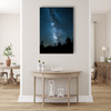 Canvas Print Space Night Forest Nebula 80x120