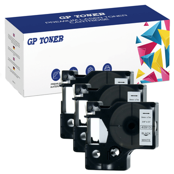 3x Tape for DYMO D1 40913 7m 9mm White GP-DY40913 x3