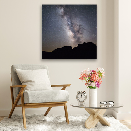 Canvas Print Space Stars Galaxy Nebula 90x90