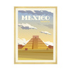 Poster Country of Mexico 40X50 cm + gold frame