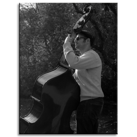 Canvas Print Music Musician Double Bass 30x40 cm