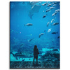 Canvas Print People Aquarium 30x40 cm