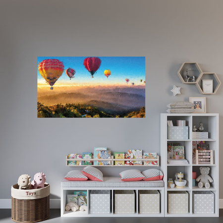Canvas Print Oil Art Hot Air Balloons 100x80 cm