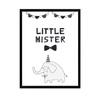 Little mister Birthday Poster 21X29.7 cm + black frame