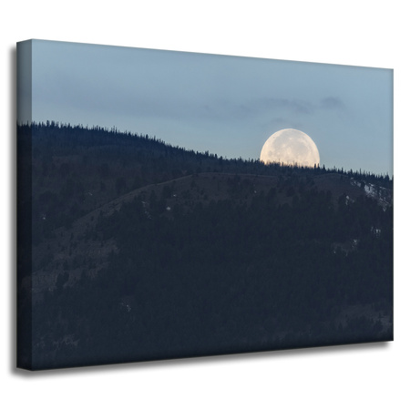 Canvas Print Nature Rising Moon 40x30 cm