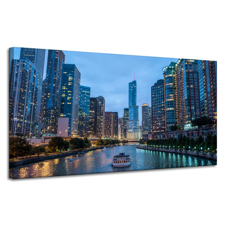 Canvas Print Chicago Architecture 120X60 cm