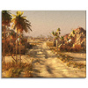 Canvas Print Desert City Sun Old Photograph 100x80 cm