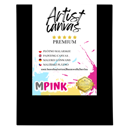 Painting canvas 80X90 cm Black canvas Ideal for painting