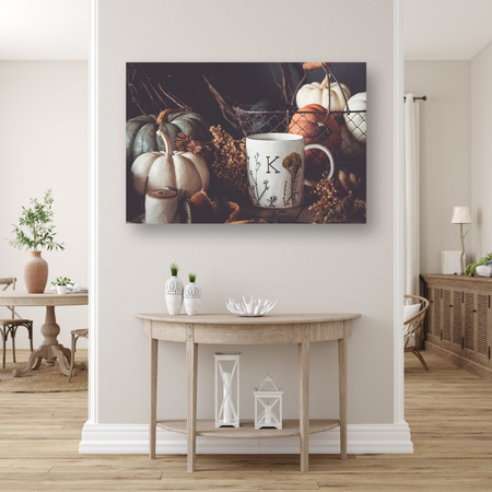 Canvas Print Pumpkins Retro Vintage Autumn 90x60